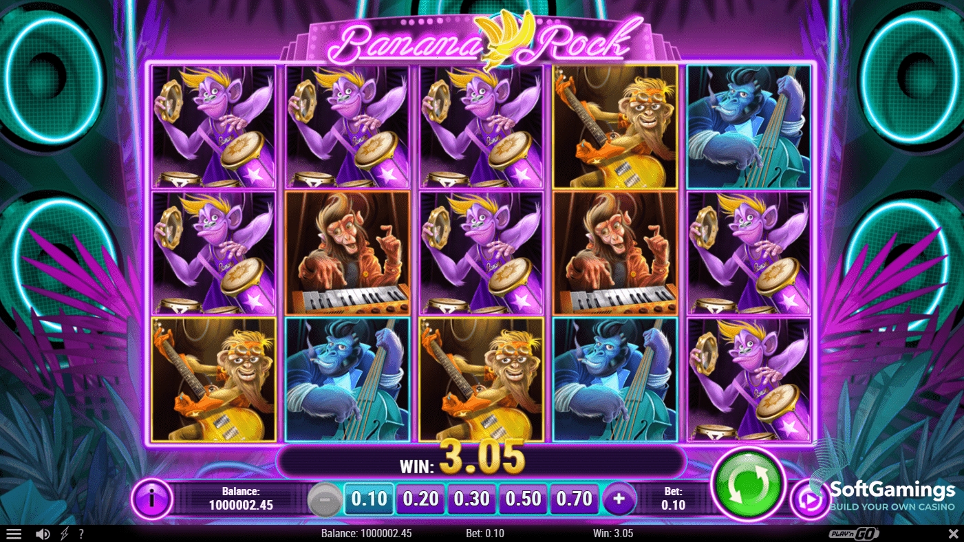 Обзор слота «Banana Rock» от казино Pokerdom